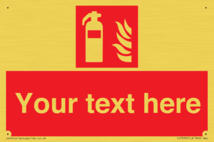 Custom Fire extinguisher Sign